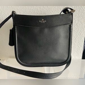 Kate Spade Large Black Leather Crossbody